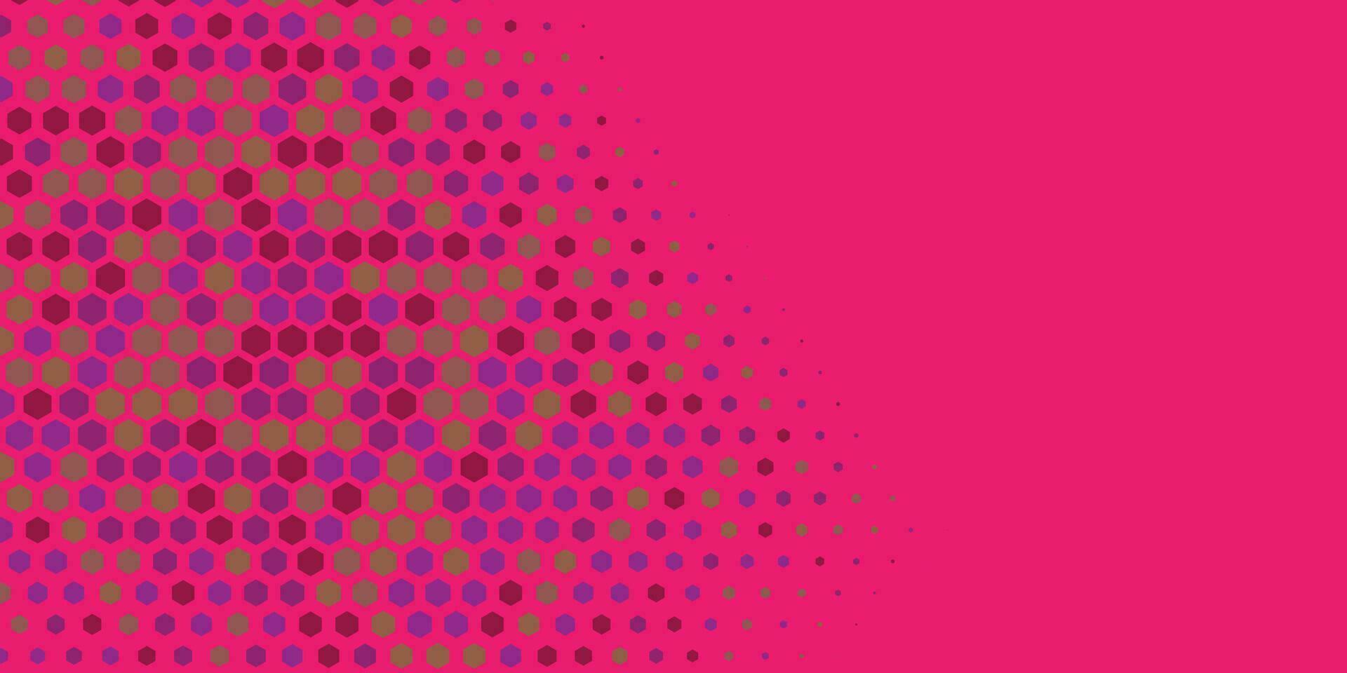 Geometric abstract Hexagon Two Color Background vector