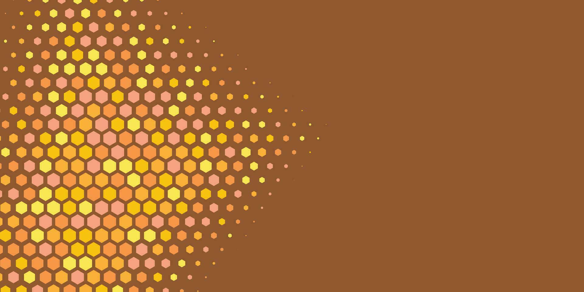 Geometric abstract Hexagon Two Color Background vector