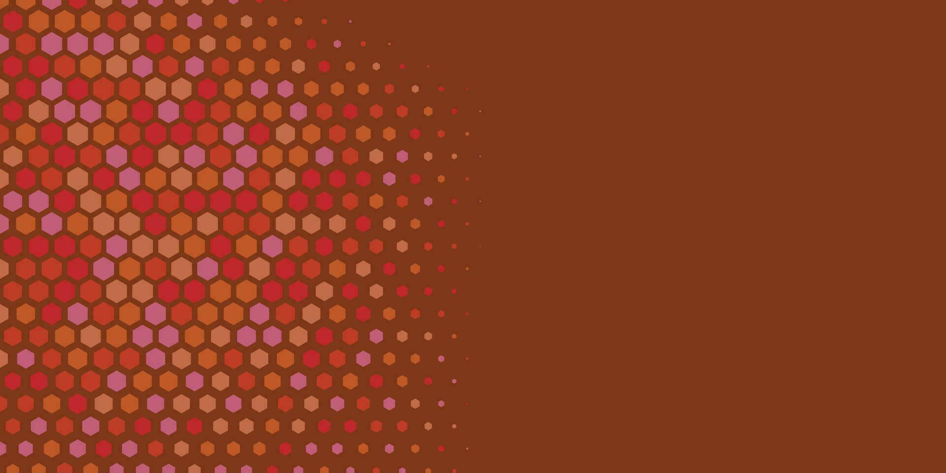 Geometric abstract Hexagon Two Color Background vector