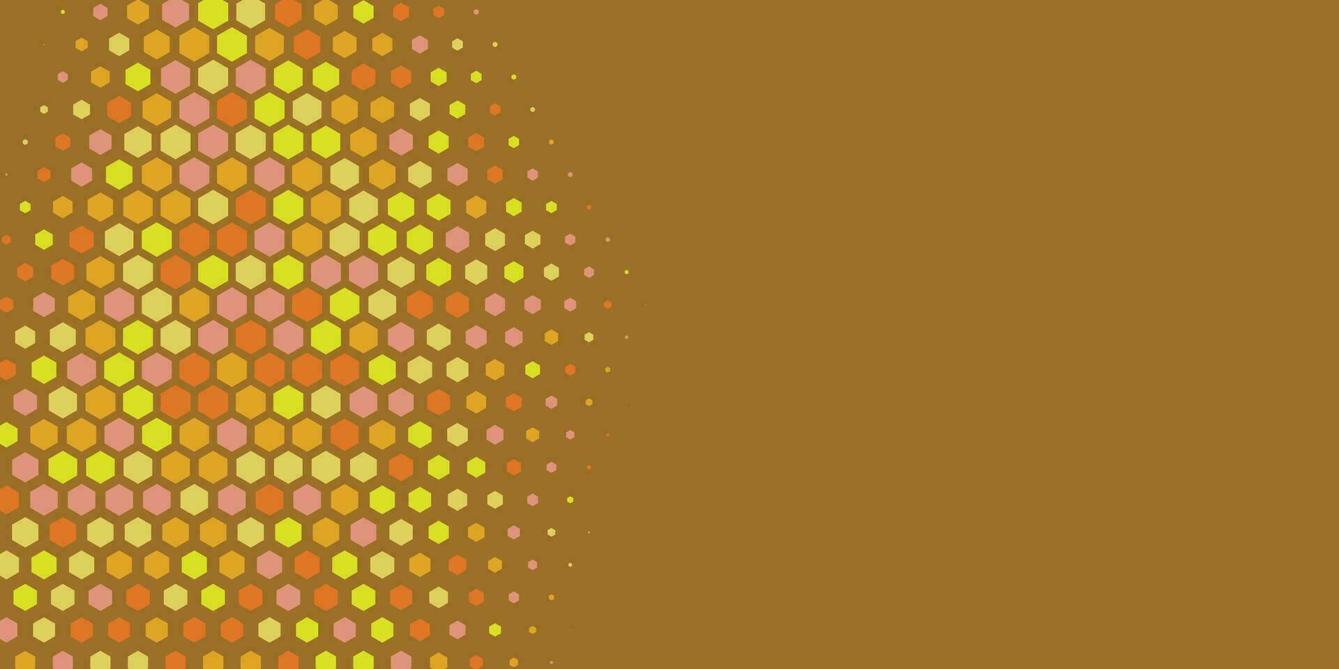 Geometric abstract Hexagon Two Color Background vector
