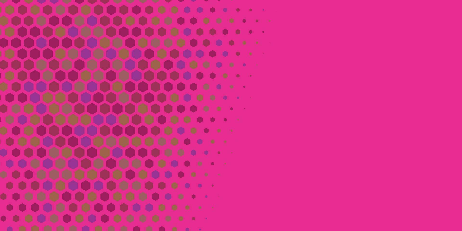 Geometric abstract Hexagon Two Color Background vector