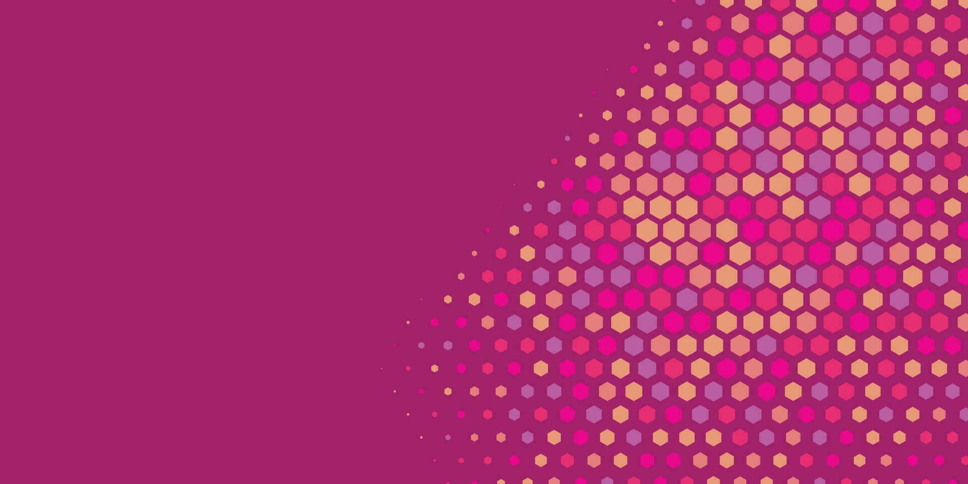 Geometric abstract Hexagon Two Color Background vector