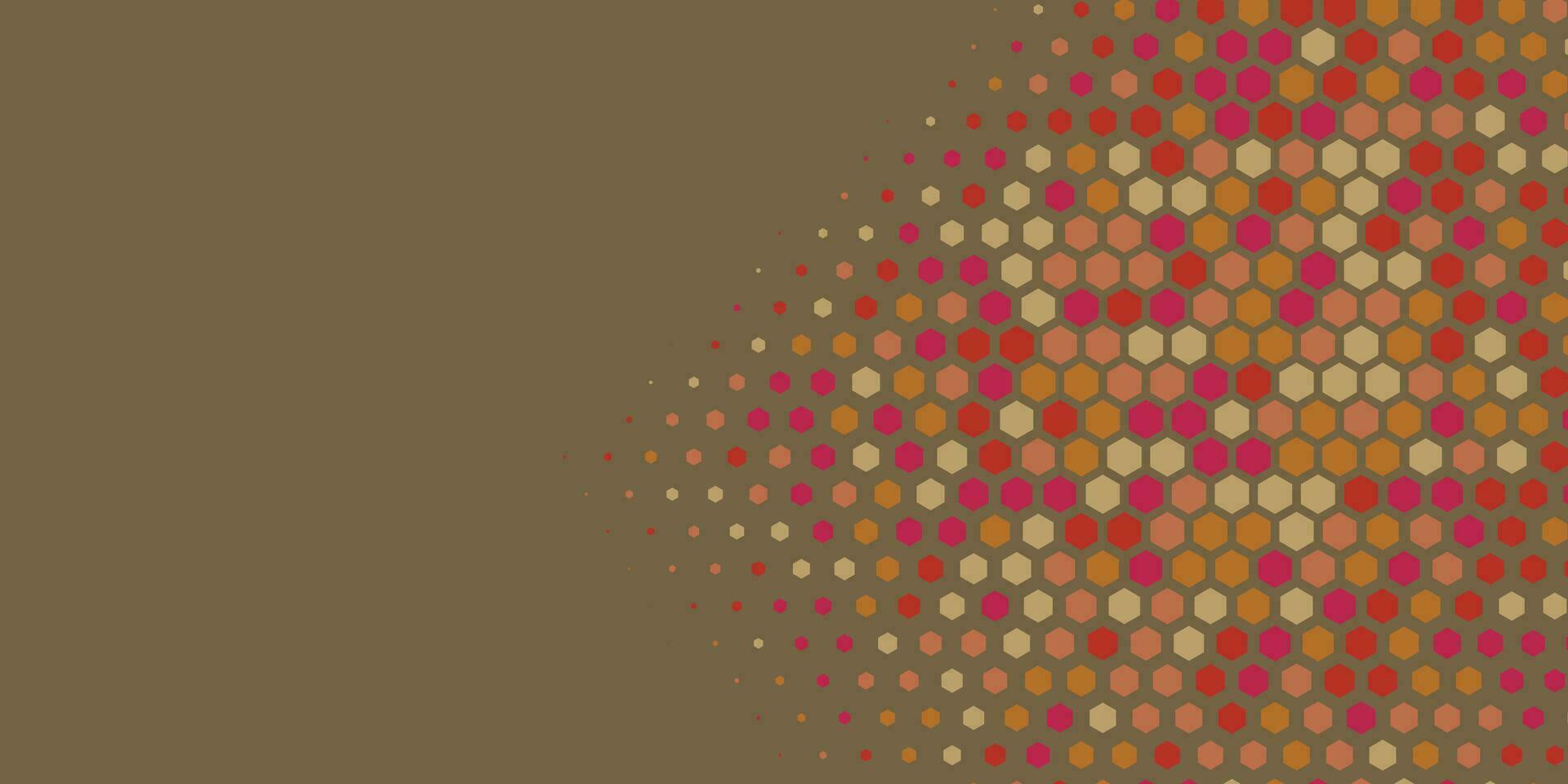 geométrico resumen hexágono dos color antecedentes vector