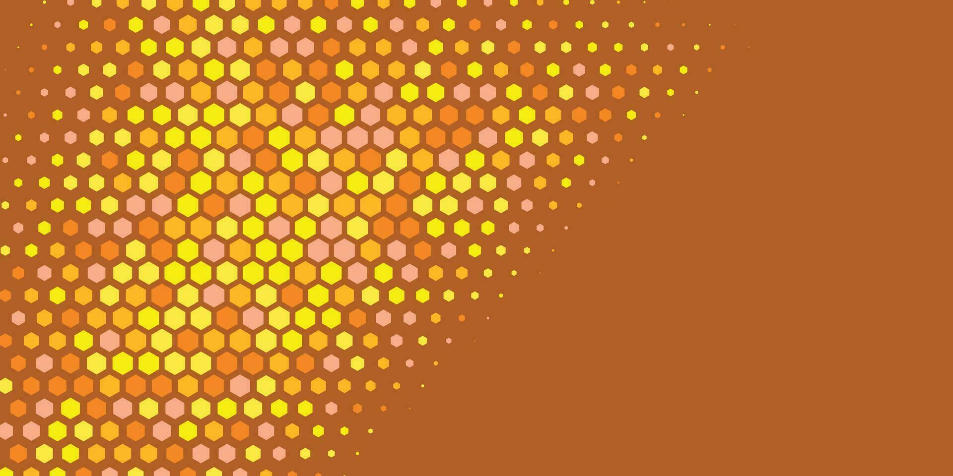 Geometric abstract Hexagon Two Color Background vector