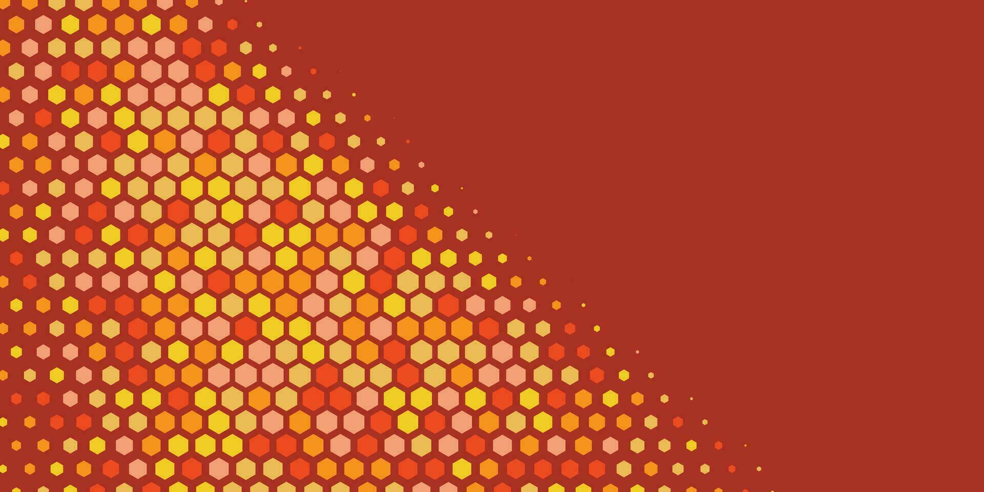 Geometric abstract Hexagon Two Color Background vector
