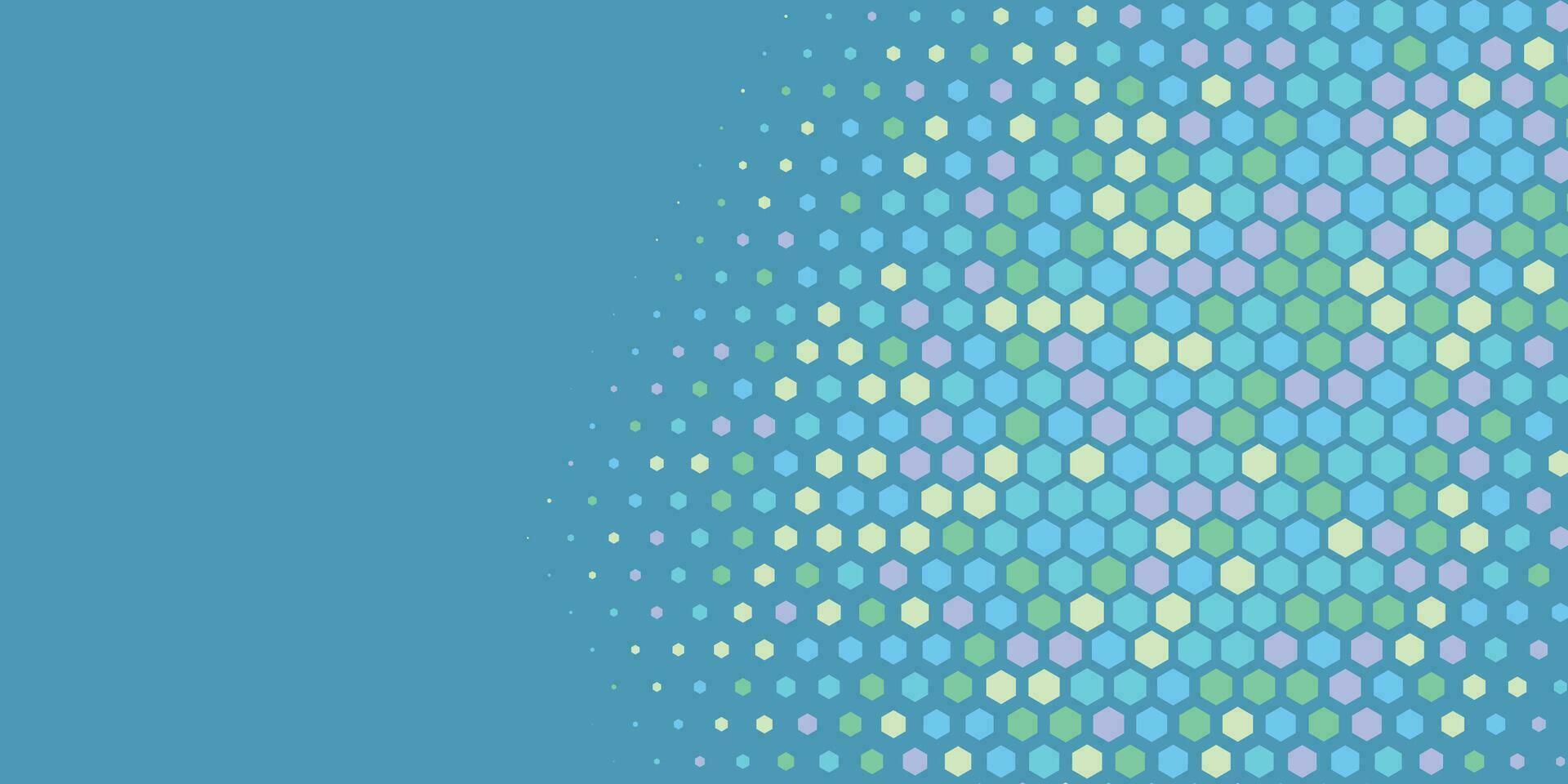 Geometric abstract Hexagon Two Color Background vector
