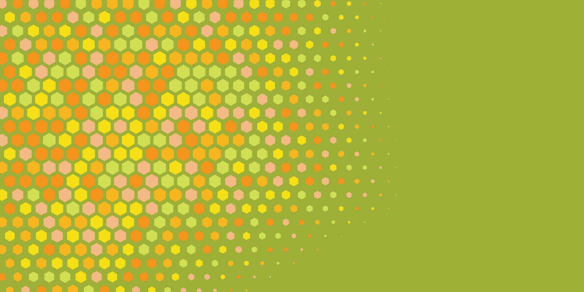 Geometric abstract Hexagon Two Color Background vector