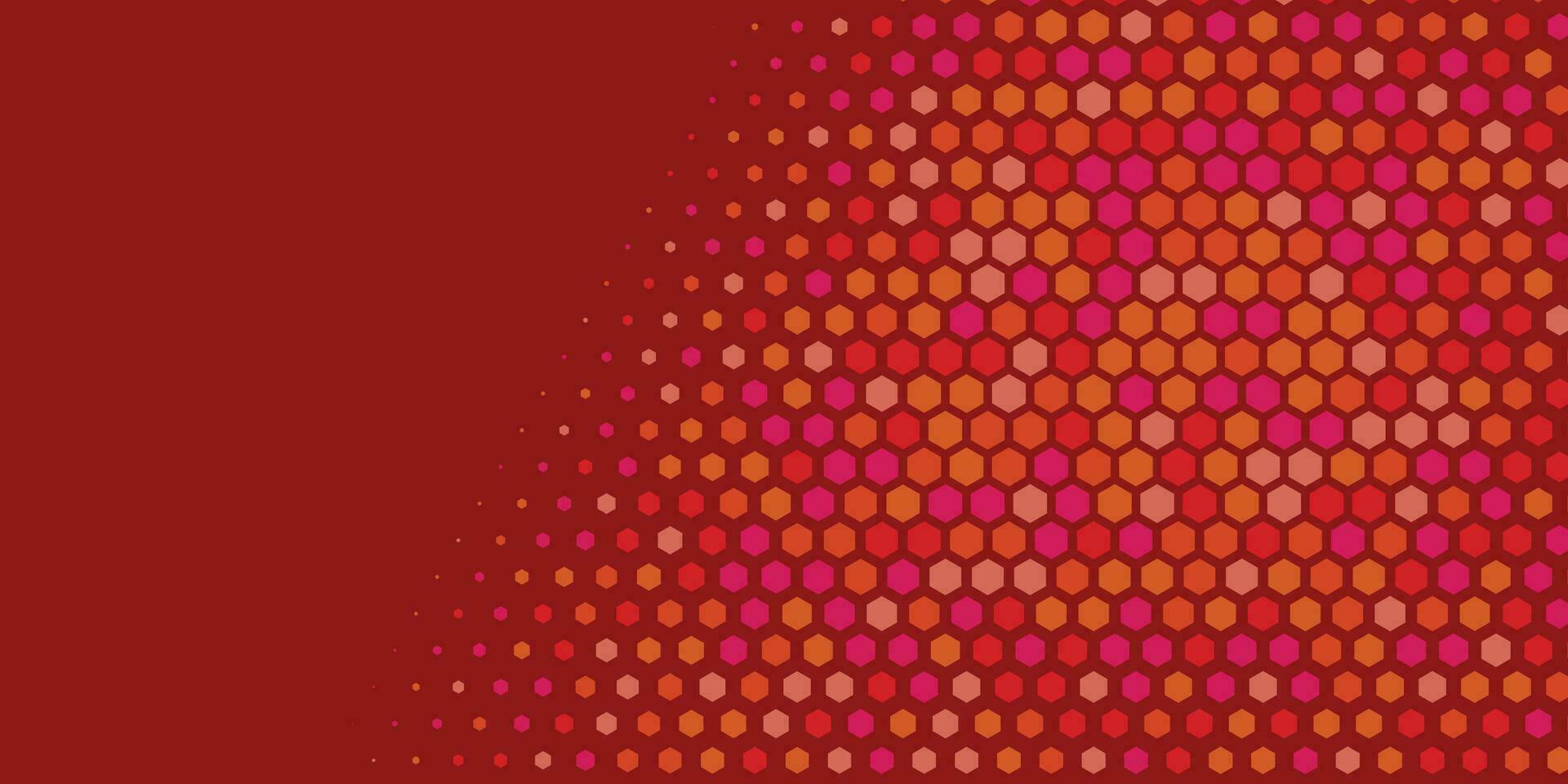 Geometric abstract Hexagon Two Color Background vector