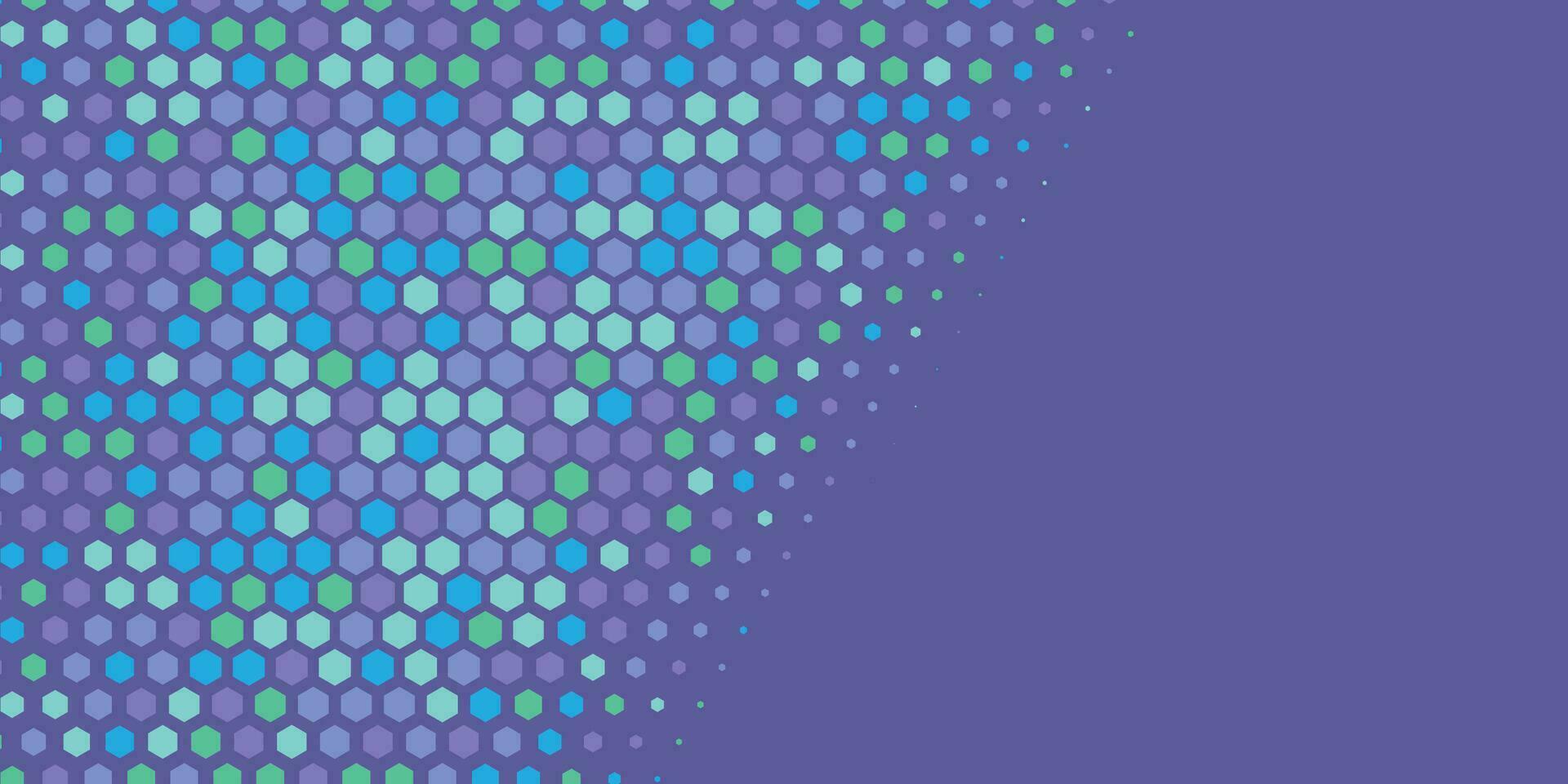 Geometric abstract Hexagon Two Color Background vector