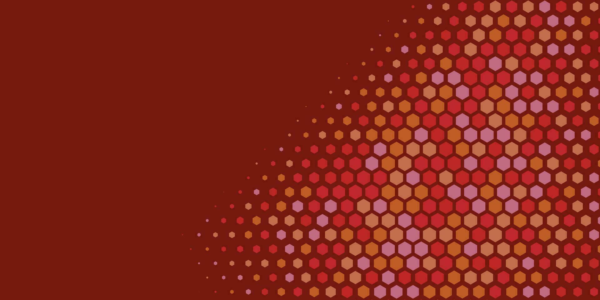 Geometric abstract Hexagon Two Color Background vector