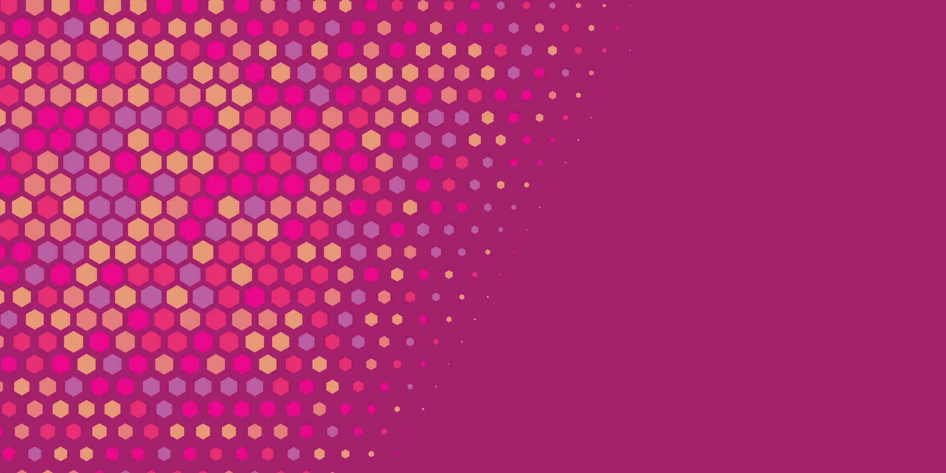 Geometric abstract Hexagon Two Color Background vector