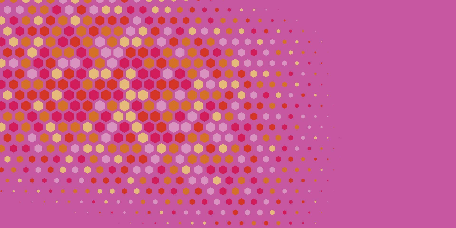 Geometric abstract Hexagon Two Color Background vector