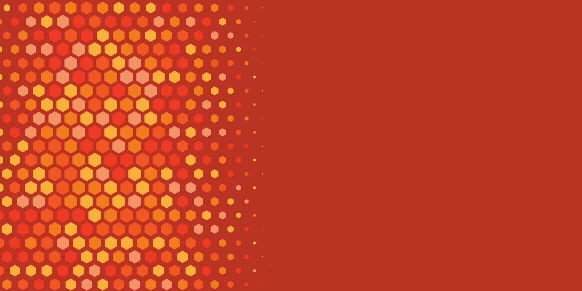 Geometric abstract Hexagon Two Color Background vector