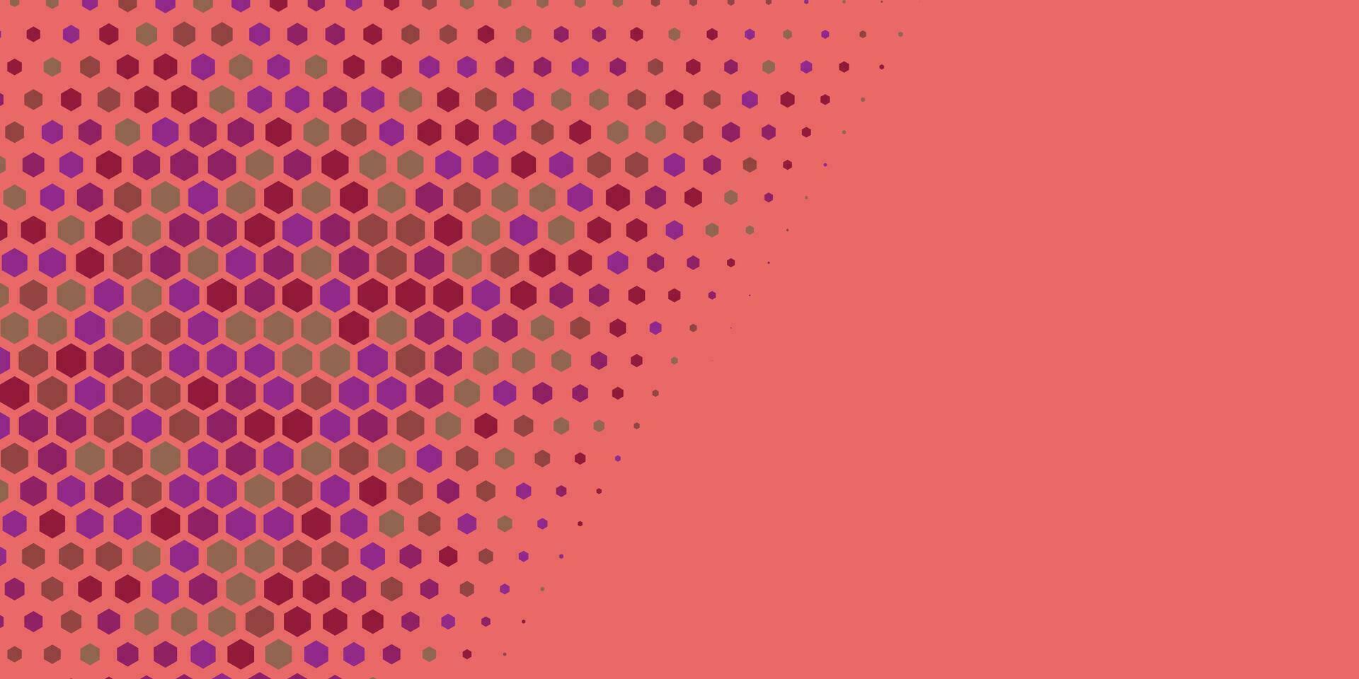 Geometric abstract Hexagon Two Color Background vector