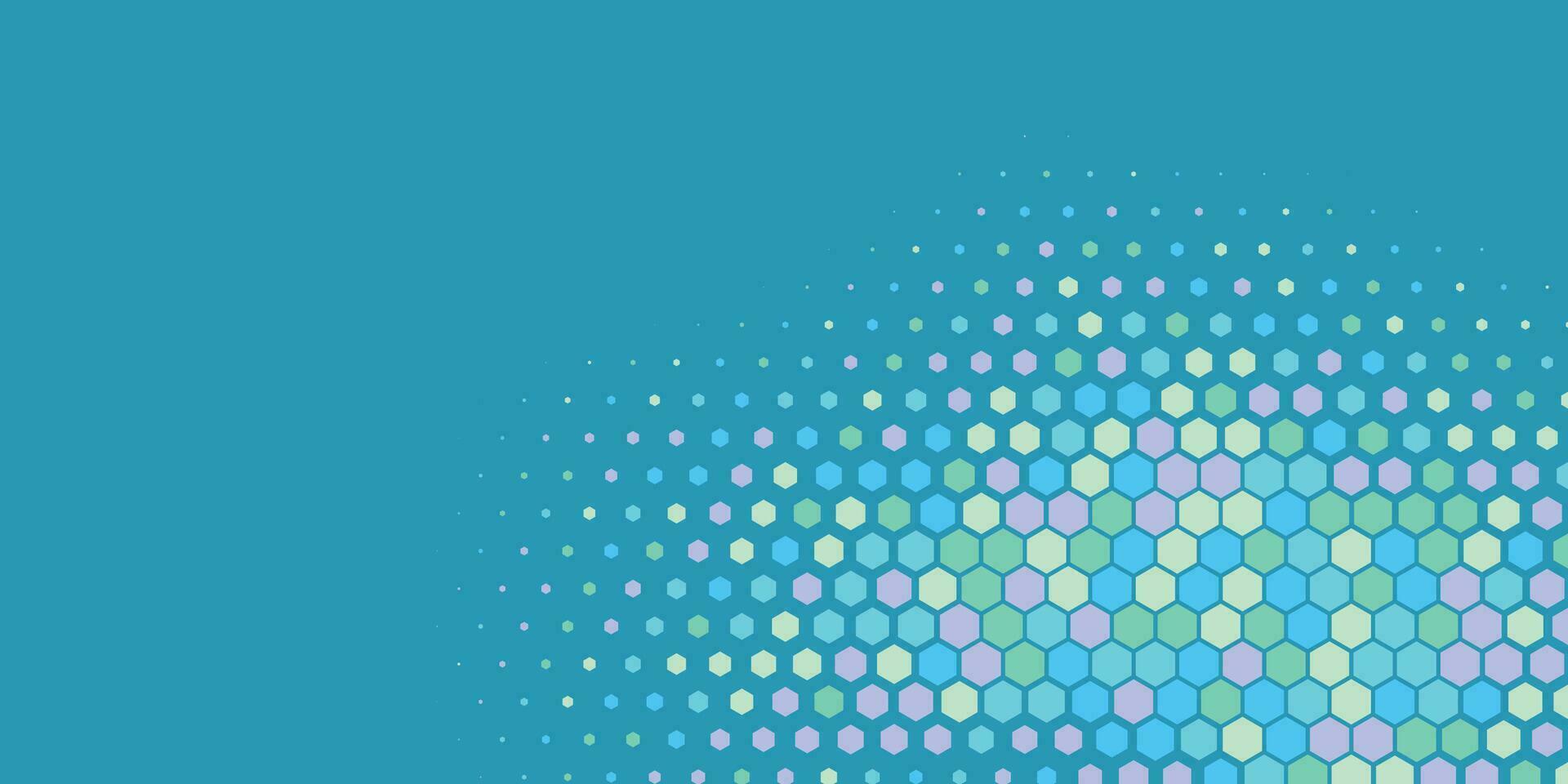 Geometric abstract Hexagon Two Color Background vector