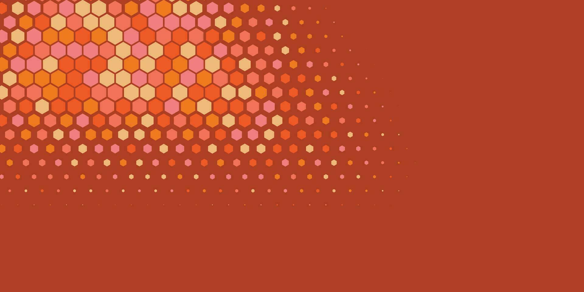 Geometric abstract Hexagon Two Color Background vector