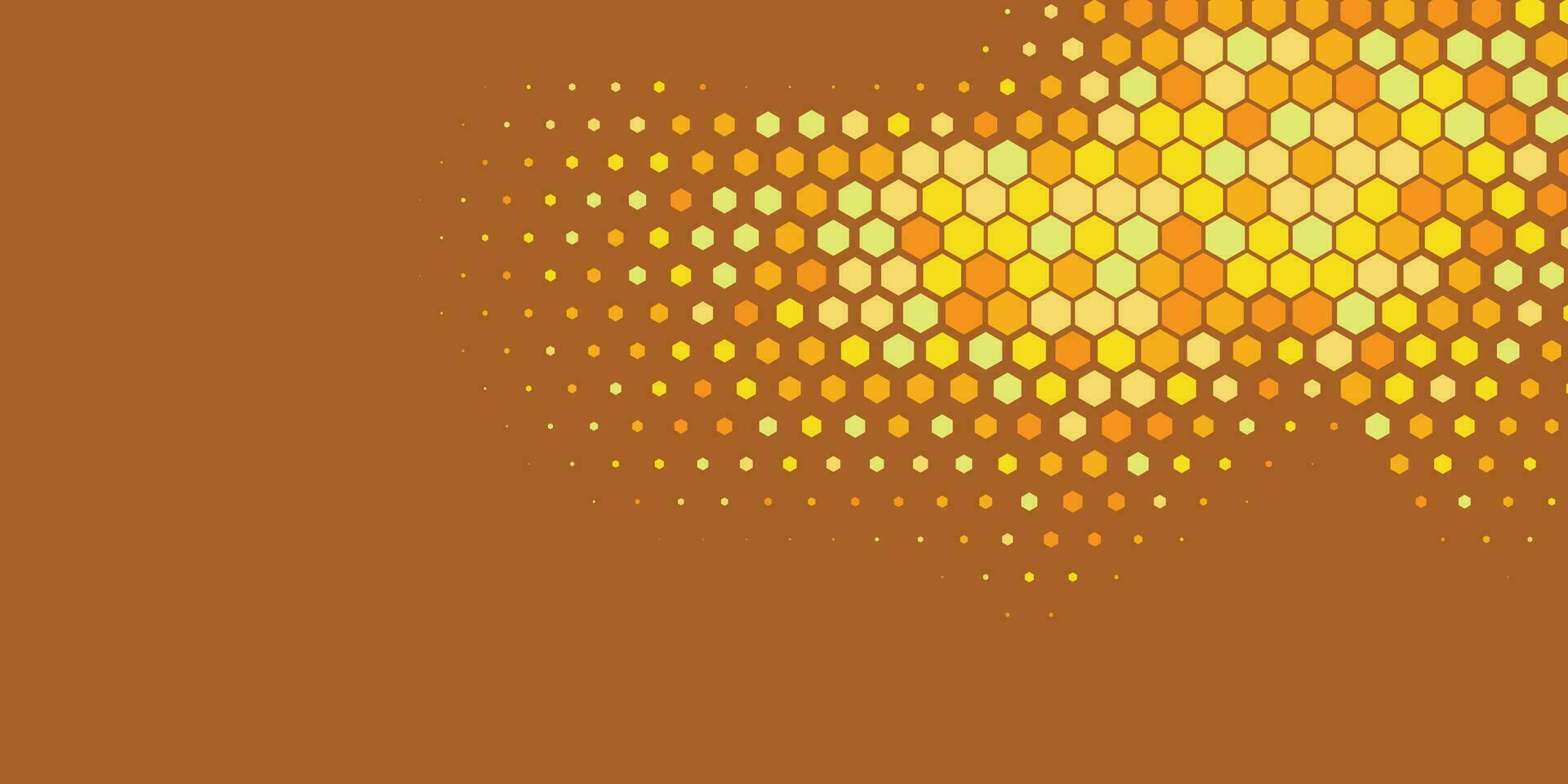 Geometric abstract Hexagon Two Color Background vector