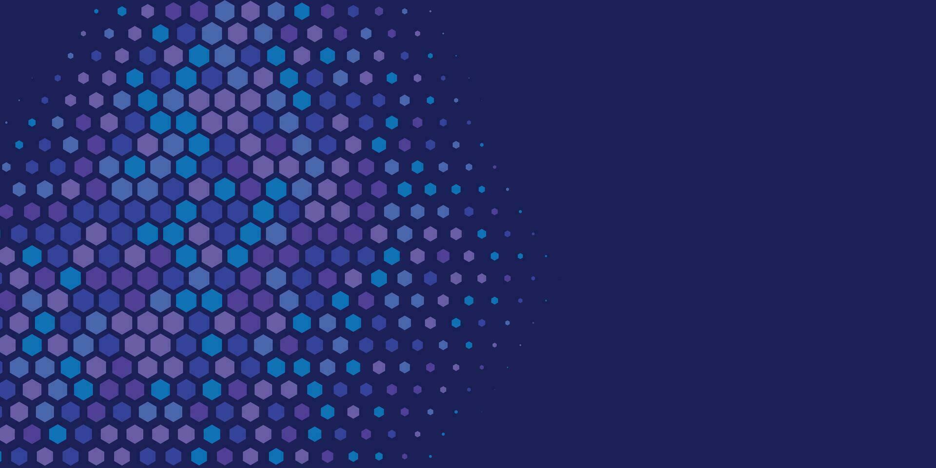 Geometric abstract Hexagon Two Color Background vector