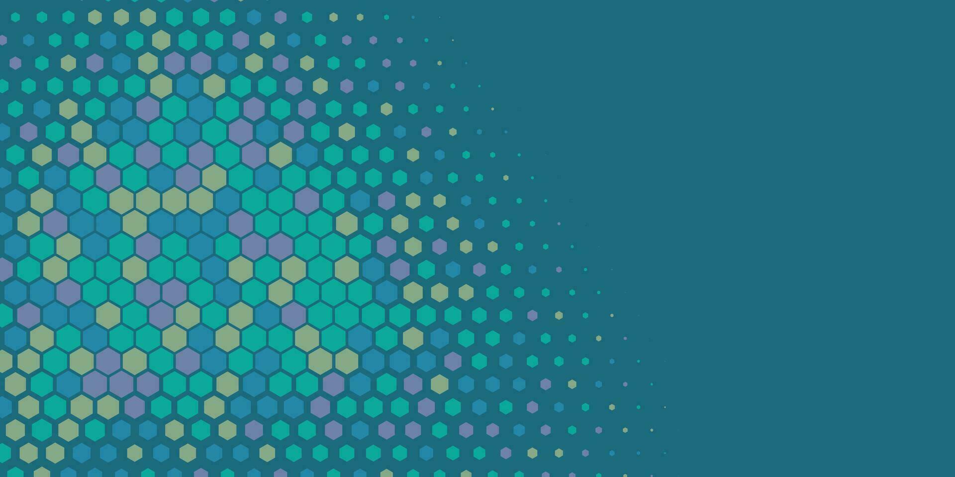 Geometric abstract Hexagon Two Color Background vector