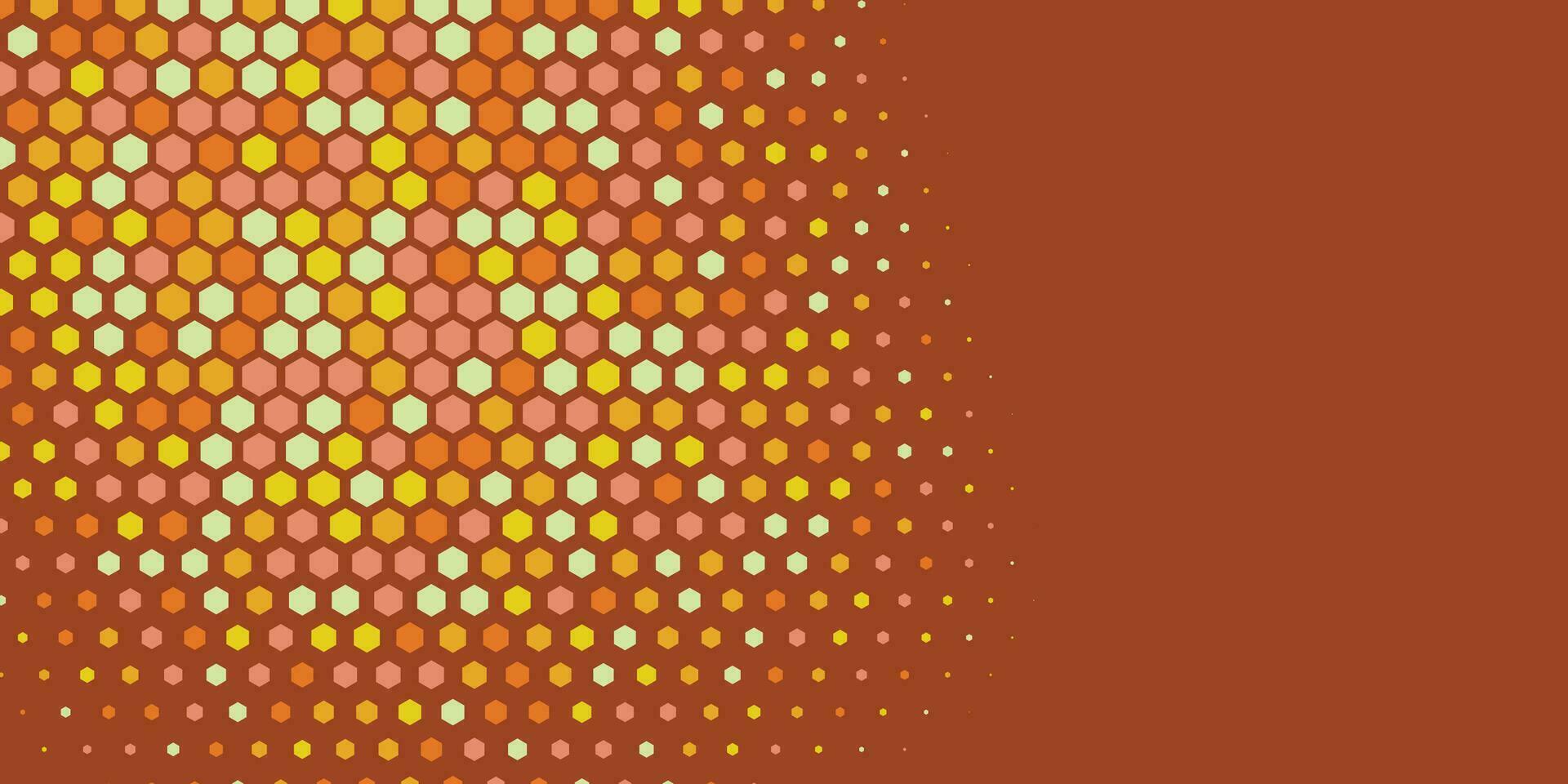 Geometric abstract Hexagon Two Color Background vector