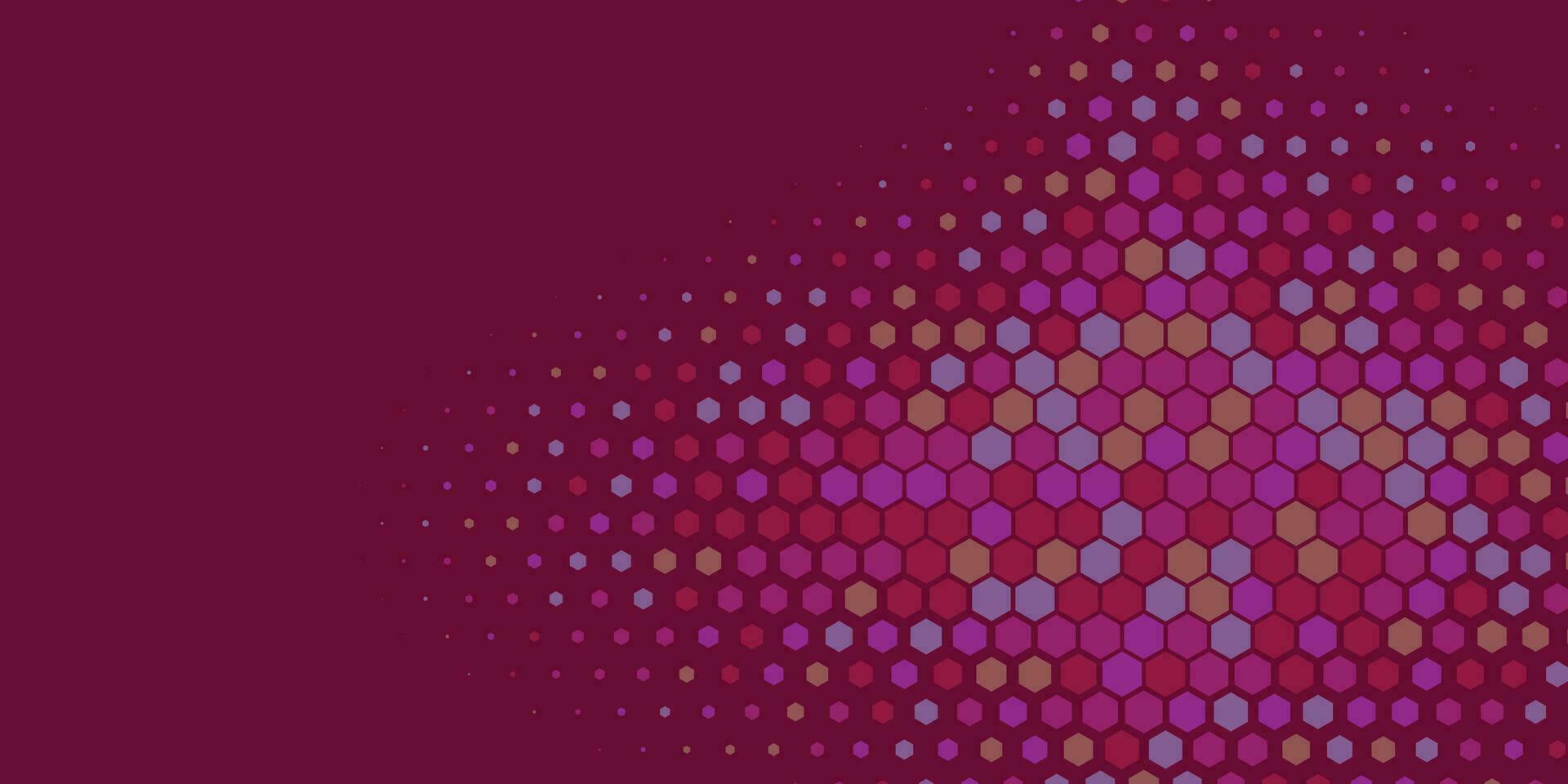 Geometric abstract Hexagon Two Color Background vector