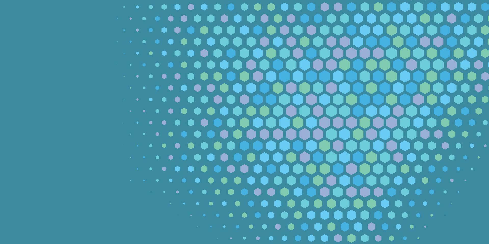 Geometric abstract Hexagon Two Color Background vector