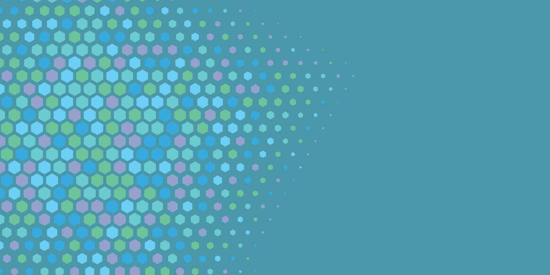 Geometric abstract Hexagon Two Color Background vector