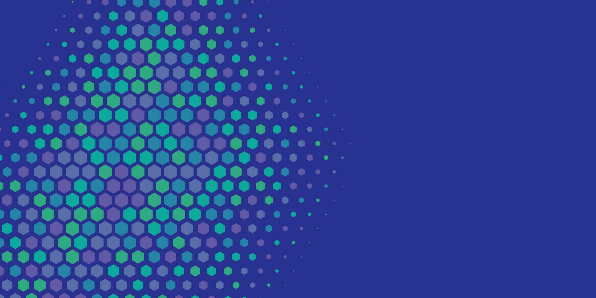 Geometric abstract Hexagon Two Color Background vector