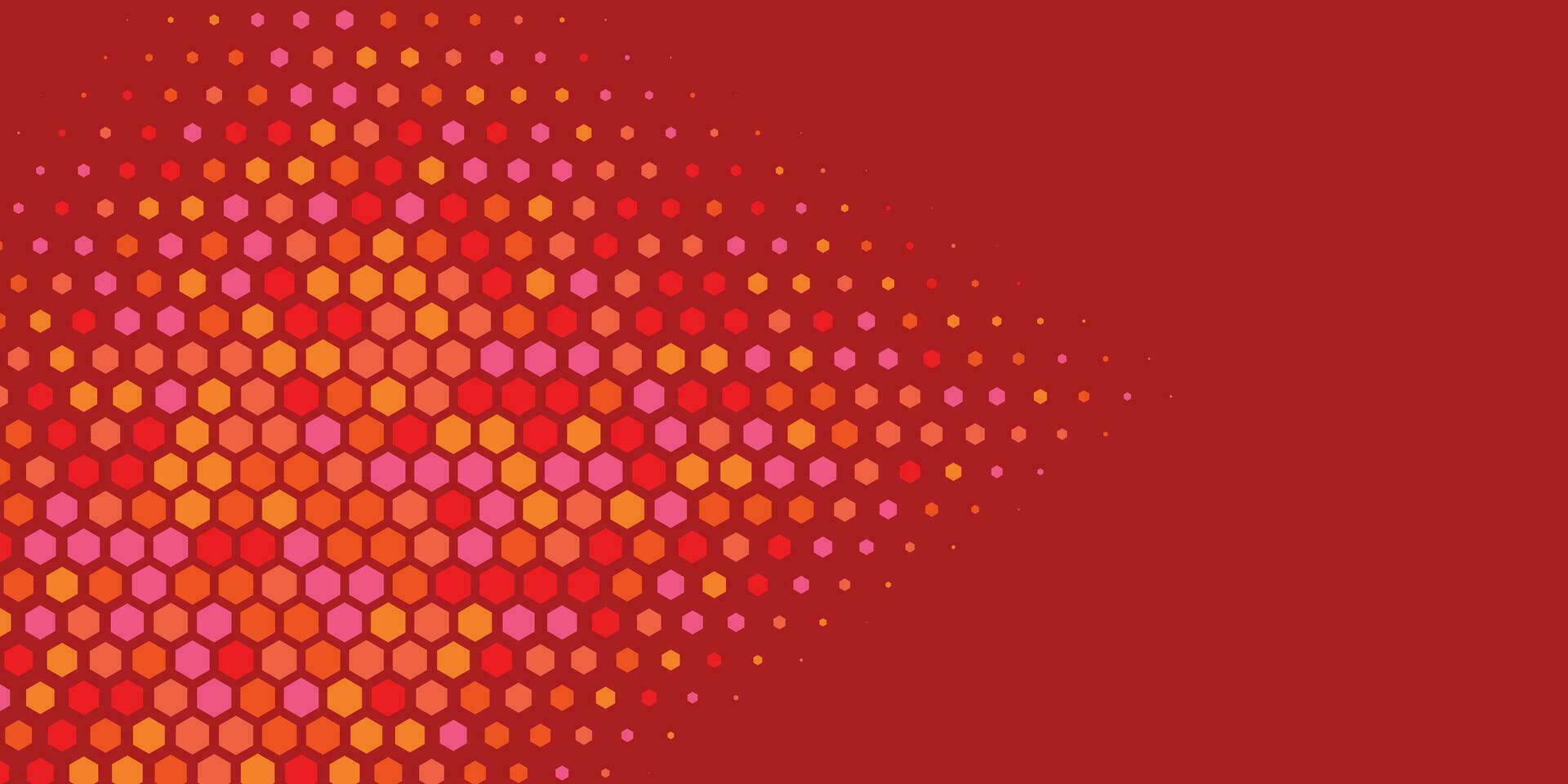 Geometric abstract Hexagon Two Color Background vector