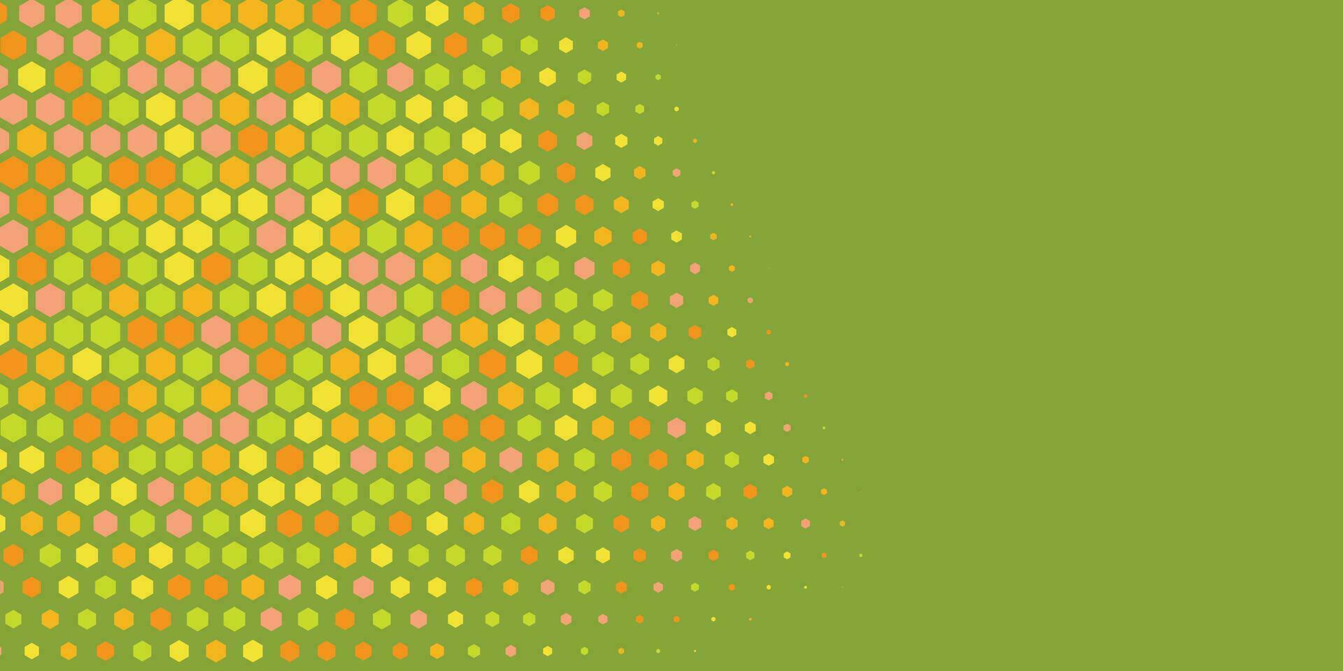 Geometric abstract Hexagon Two Color Background vector