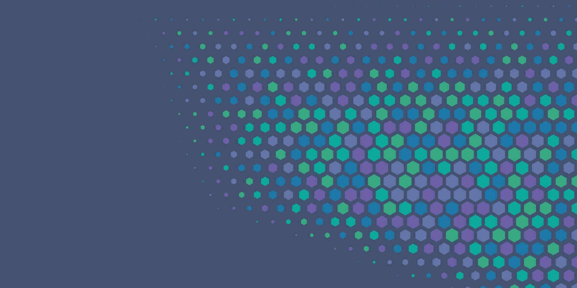 Geometric abstract Hexagon Two Color Background vector
