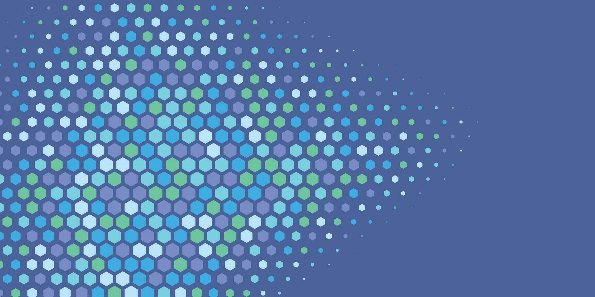 Geometric abstract Hexagon Two Color Background vector