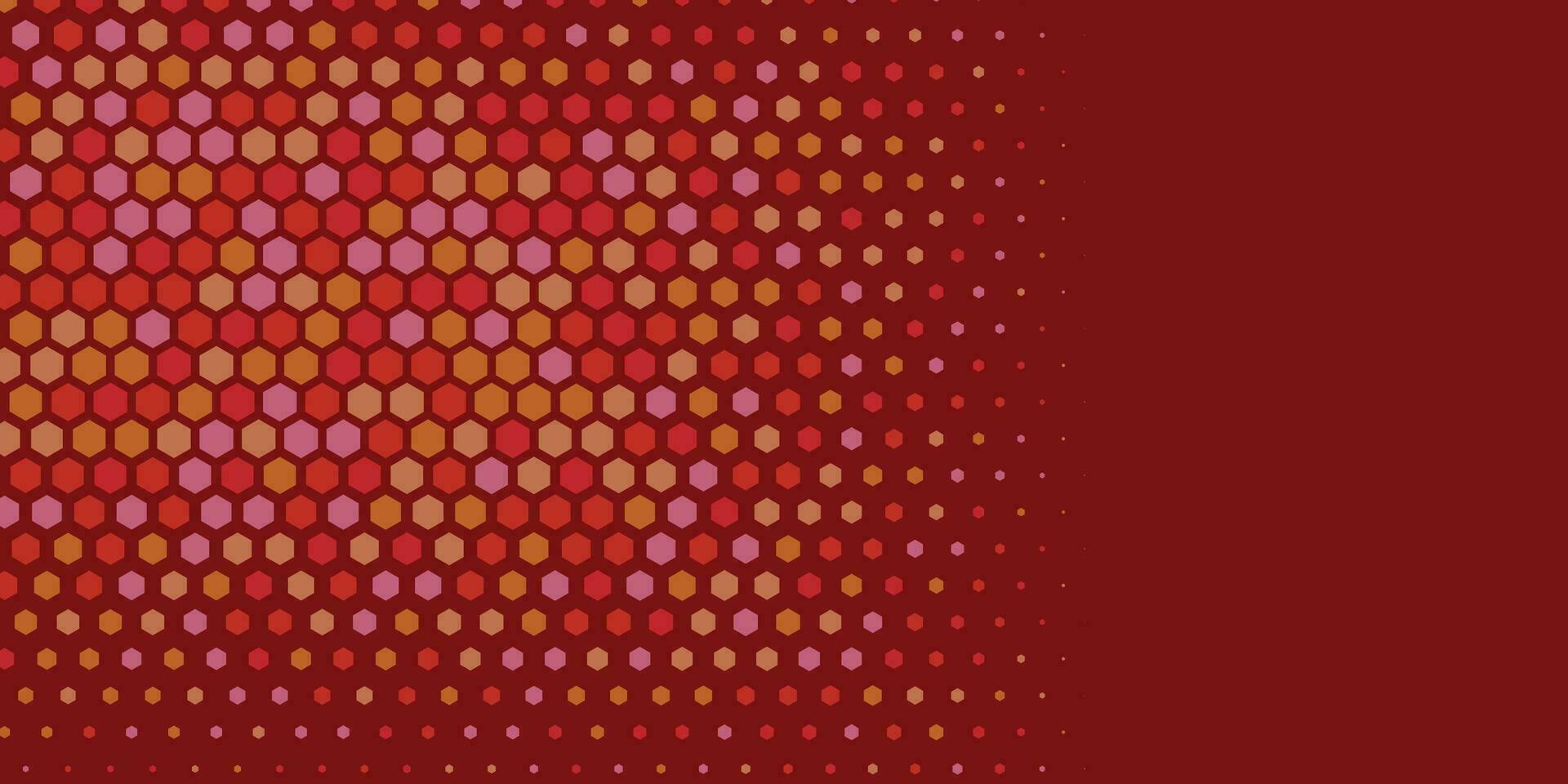 Geometric abstract Hexagon Two Color Background vector