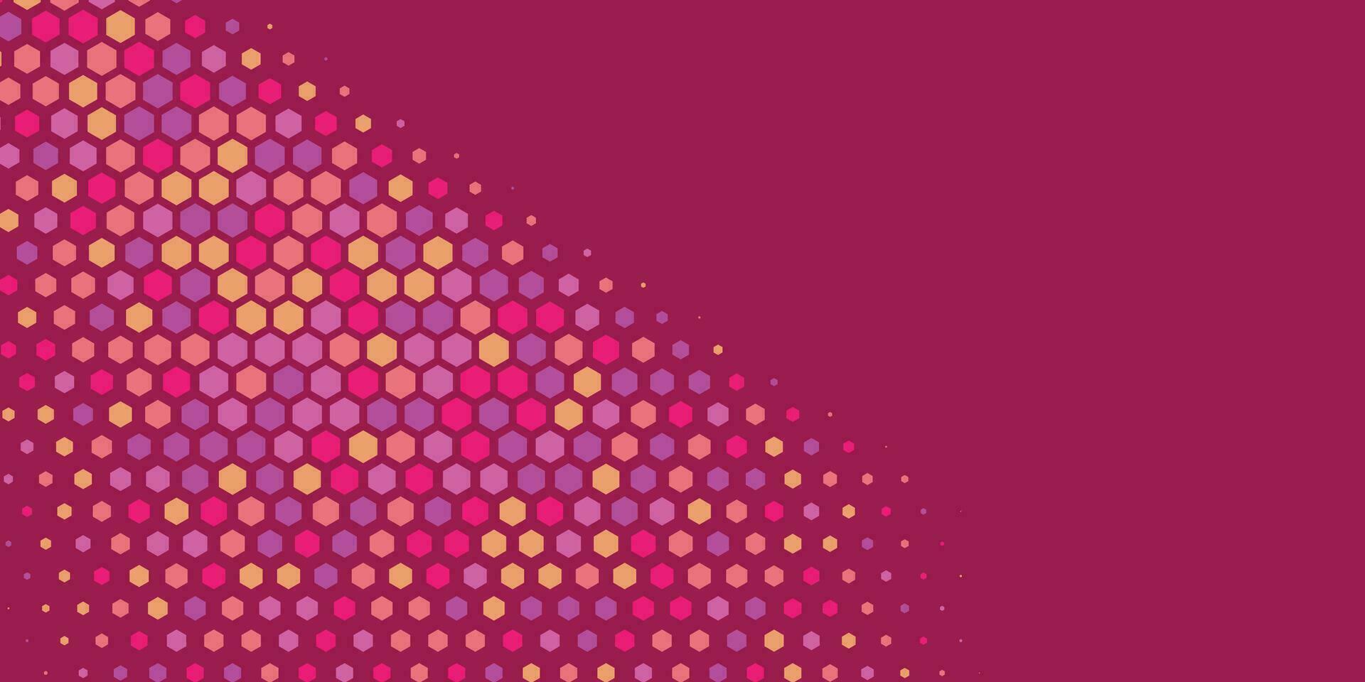 Geometric abstract Hexagon Two Color Background vector