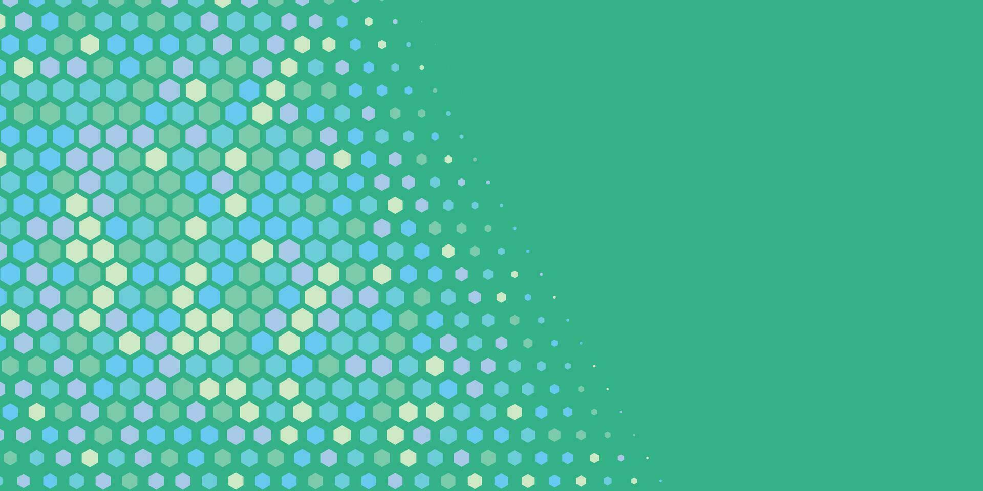 Geometric abstract Hexagon Two Color Background vector