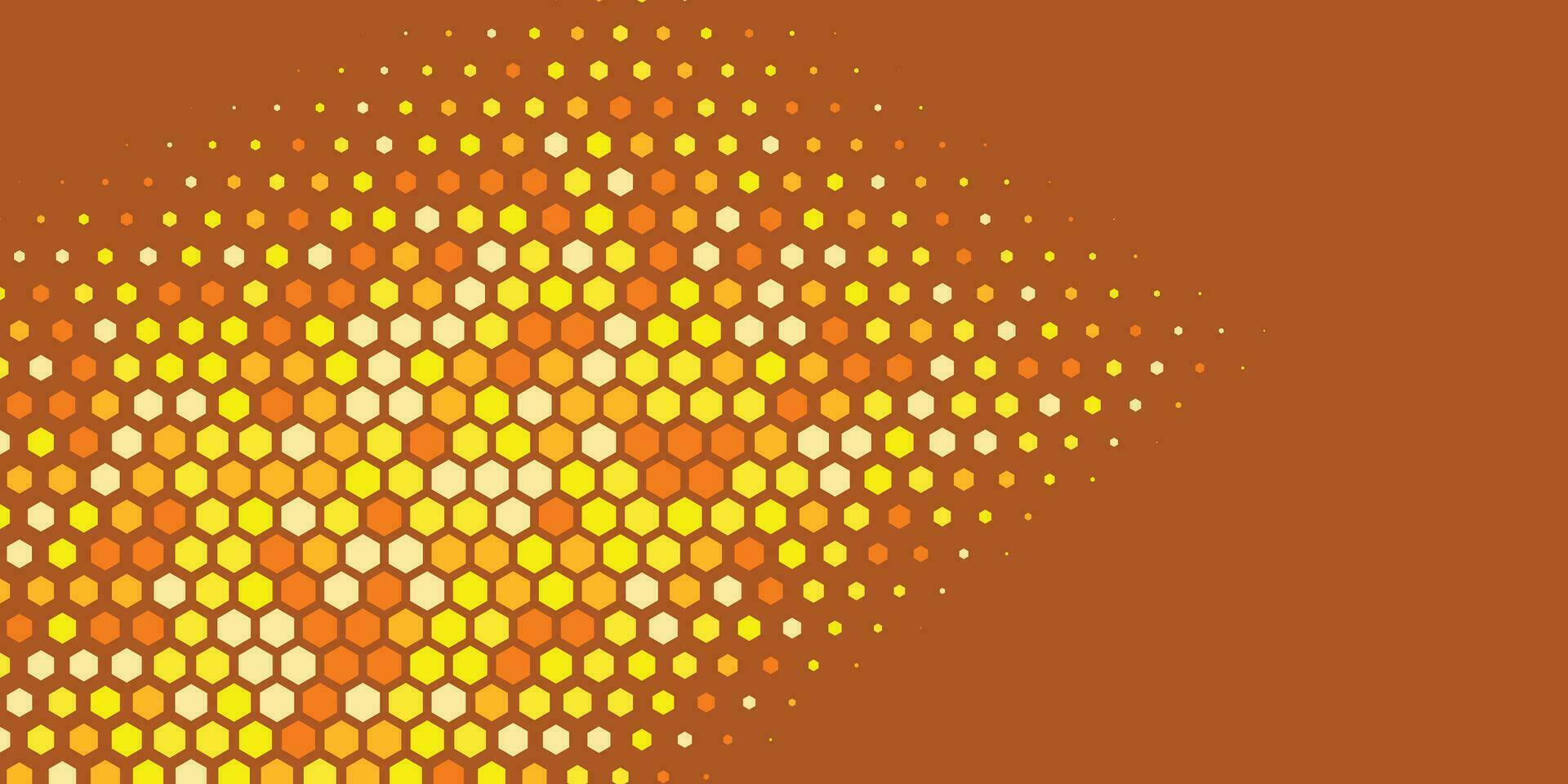 Geometric abstract Hexagon Two Color Background vector