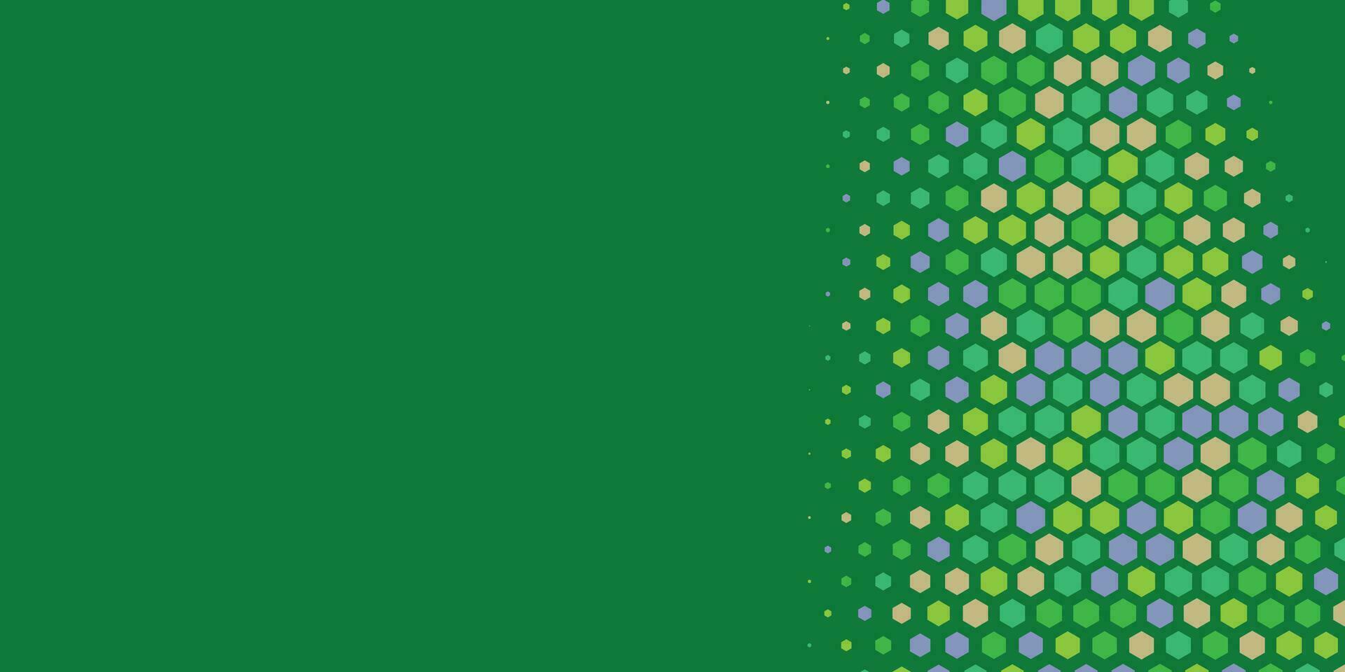 Geometric abstract Hexagon Two Color Background vector