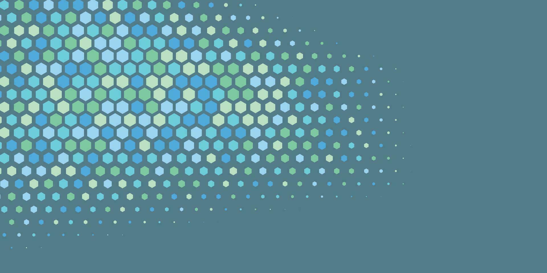 Geometric abstract Hexagon Two Color Background vector