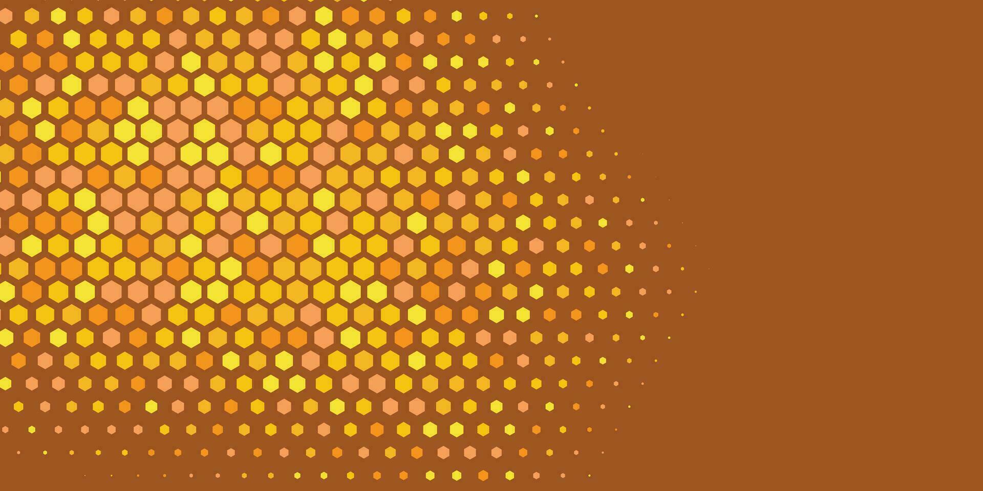 Geometric abstract Hexagon Two Color Background vector