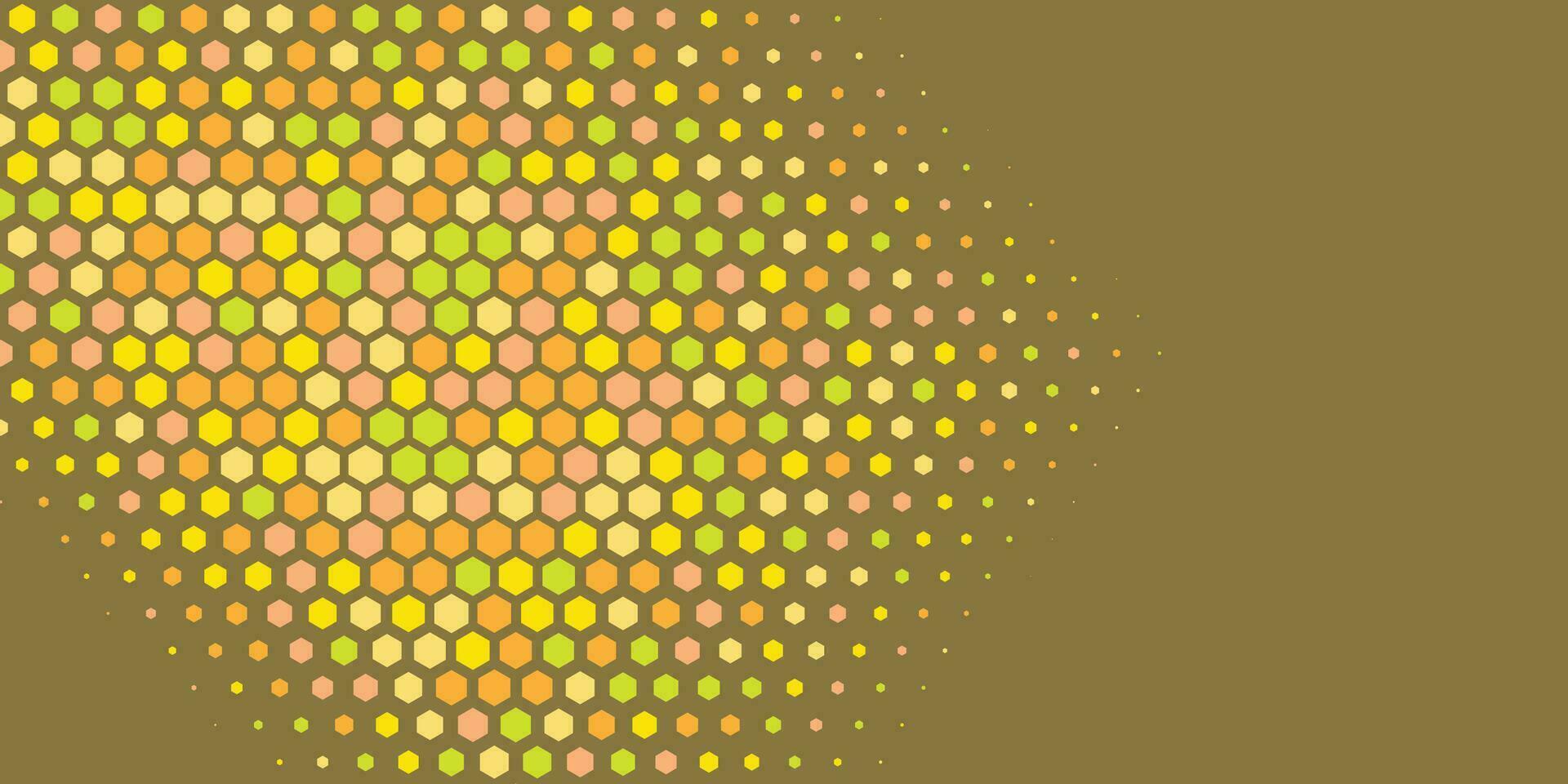 Geometric abstract Hexagon Two Color Background vector