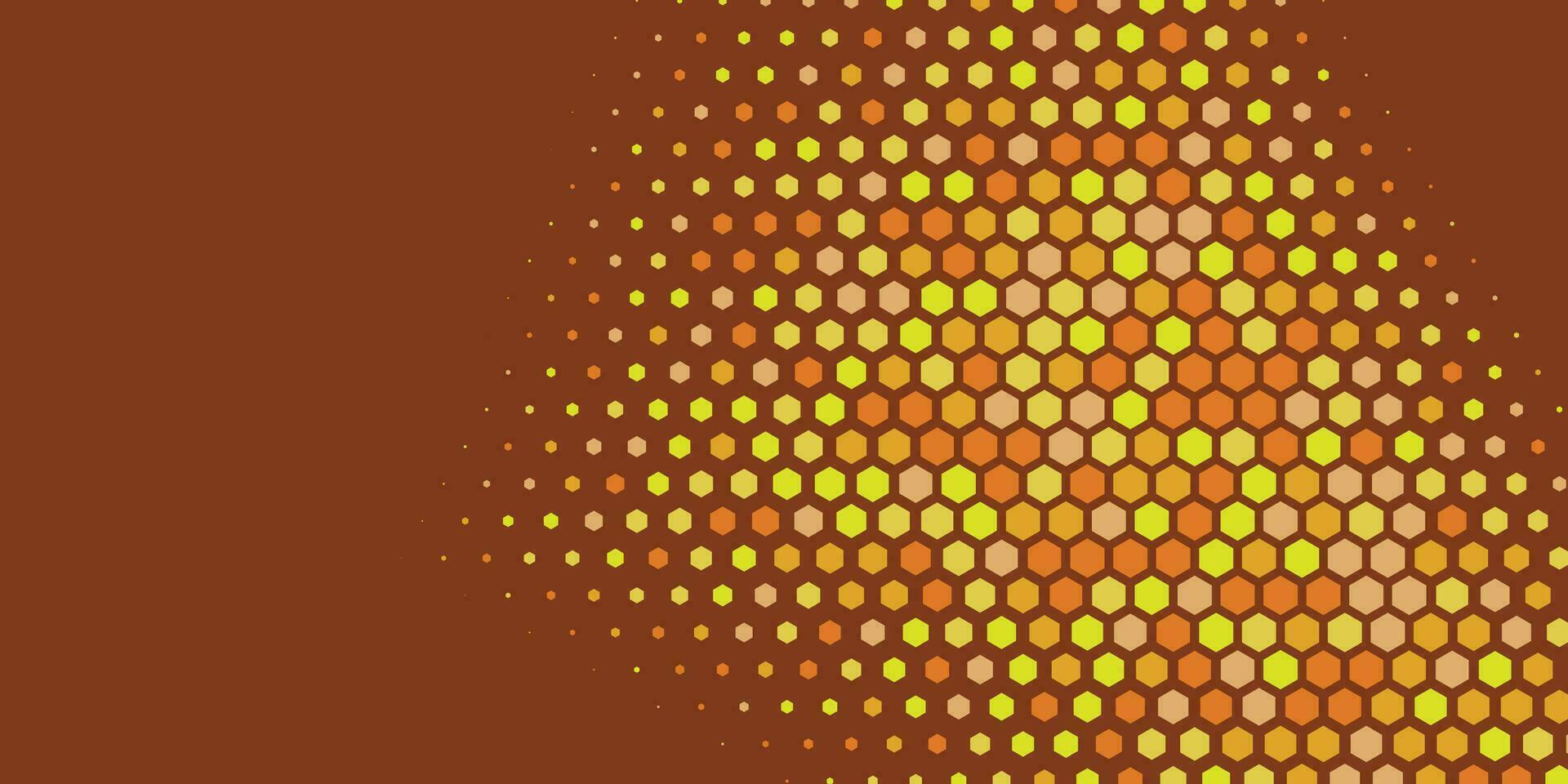 Geometric abstract Hexagon Two Color Background vector