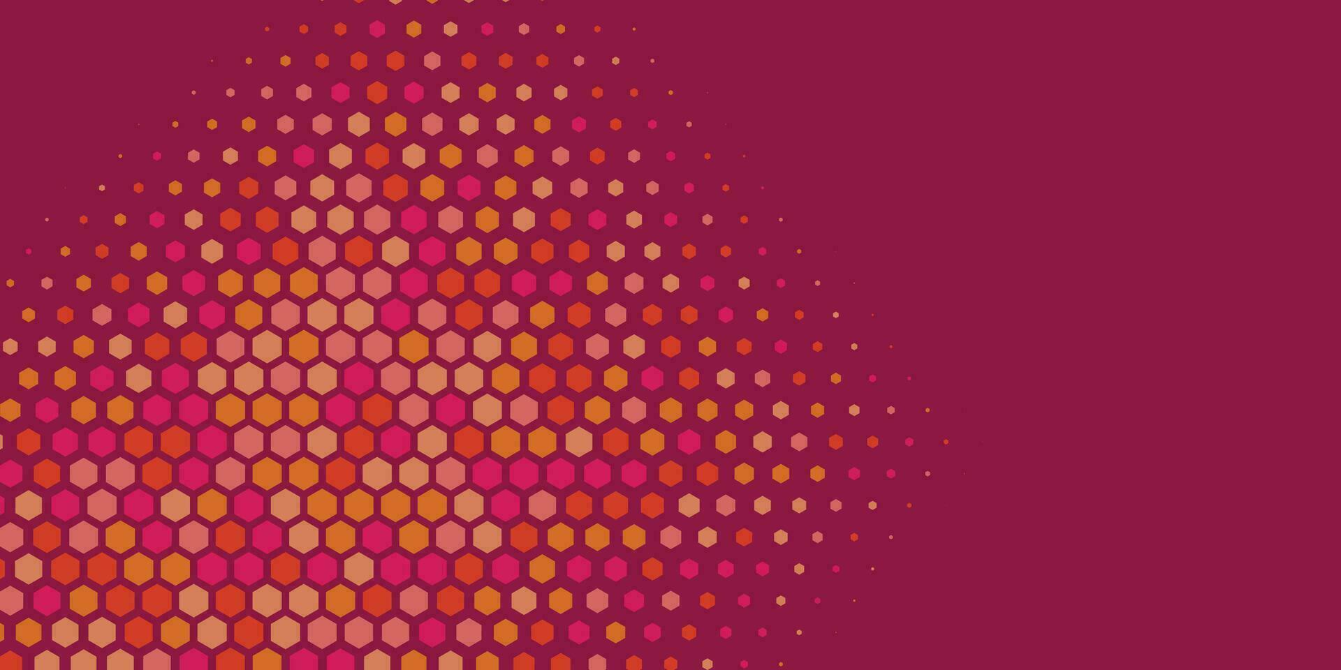 Geometric abstract Hexagon Two Color Background vector