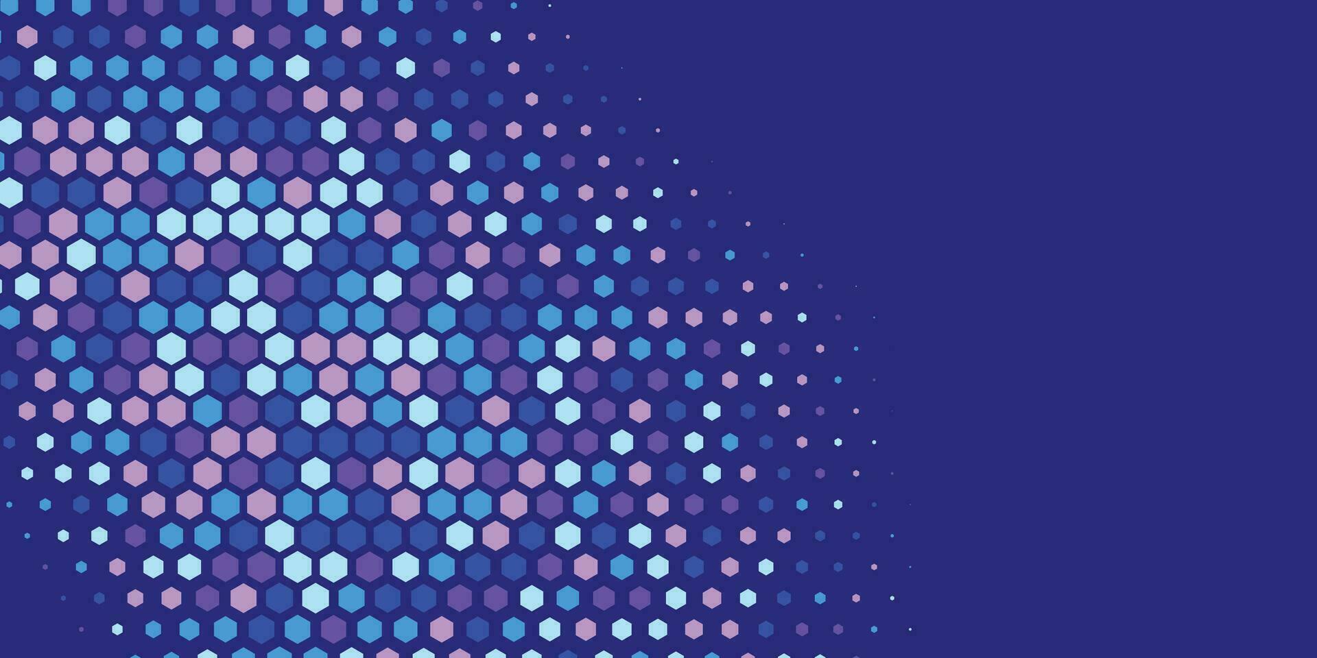 Geometric abstract Hexagon Two Color Background vector