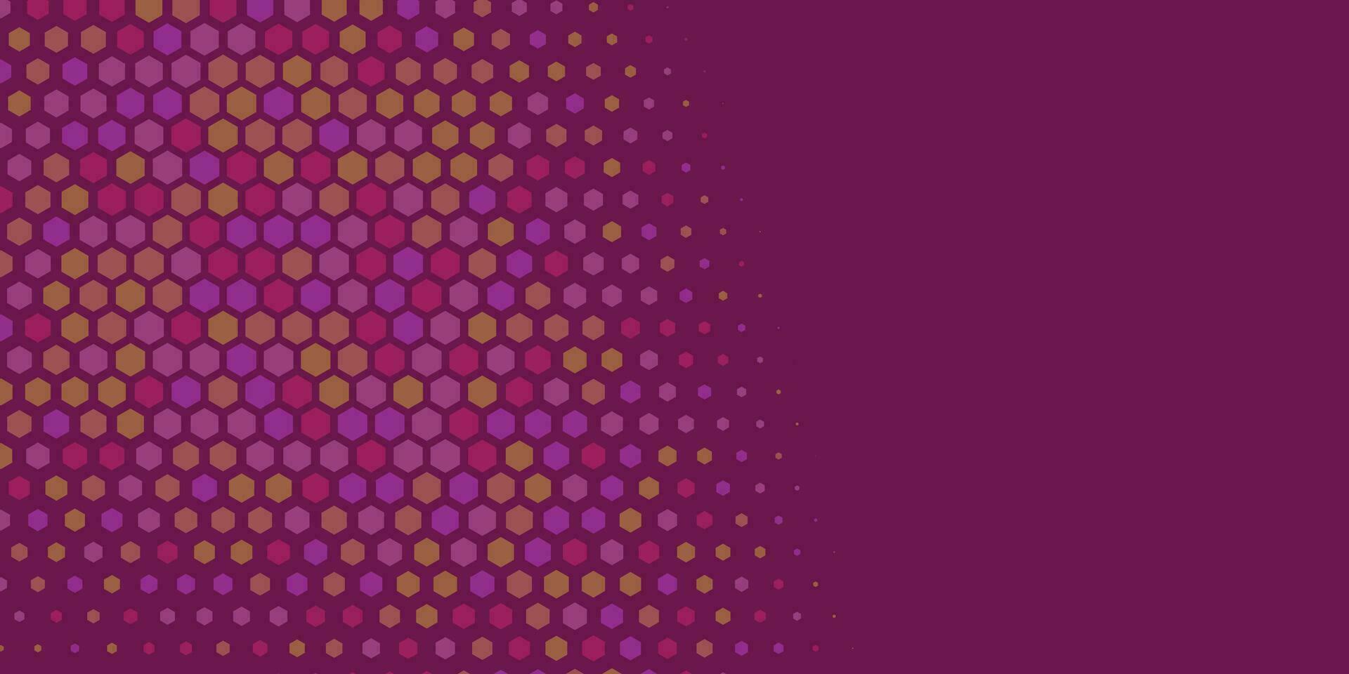 Geometric abstract Hexagon Two Color Background vector