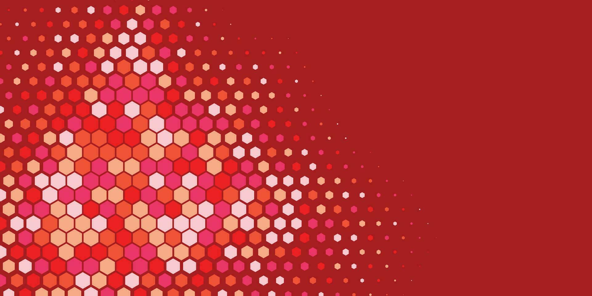 Geometric abstract Hexagon Two Color Background vector