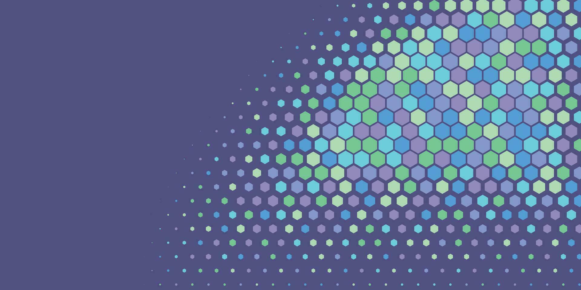 Geometric abstract Hexagon Two Color Background vector