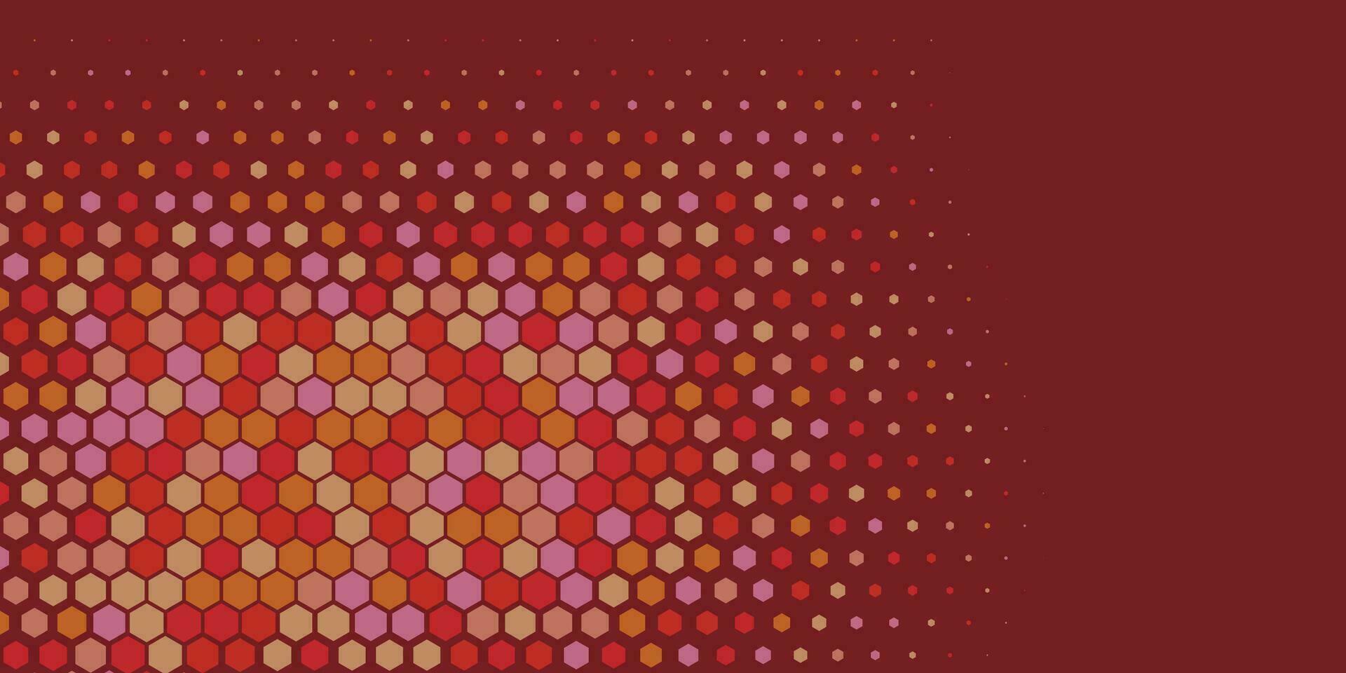 Geometric abstract Hexagon Two Color Background vector