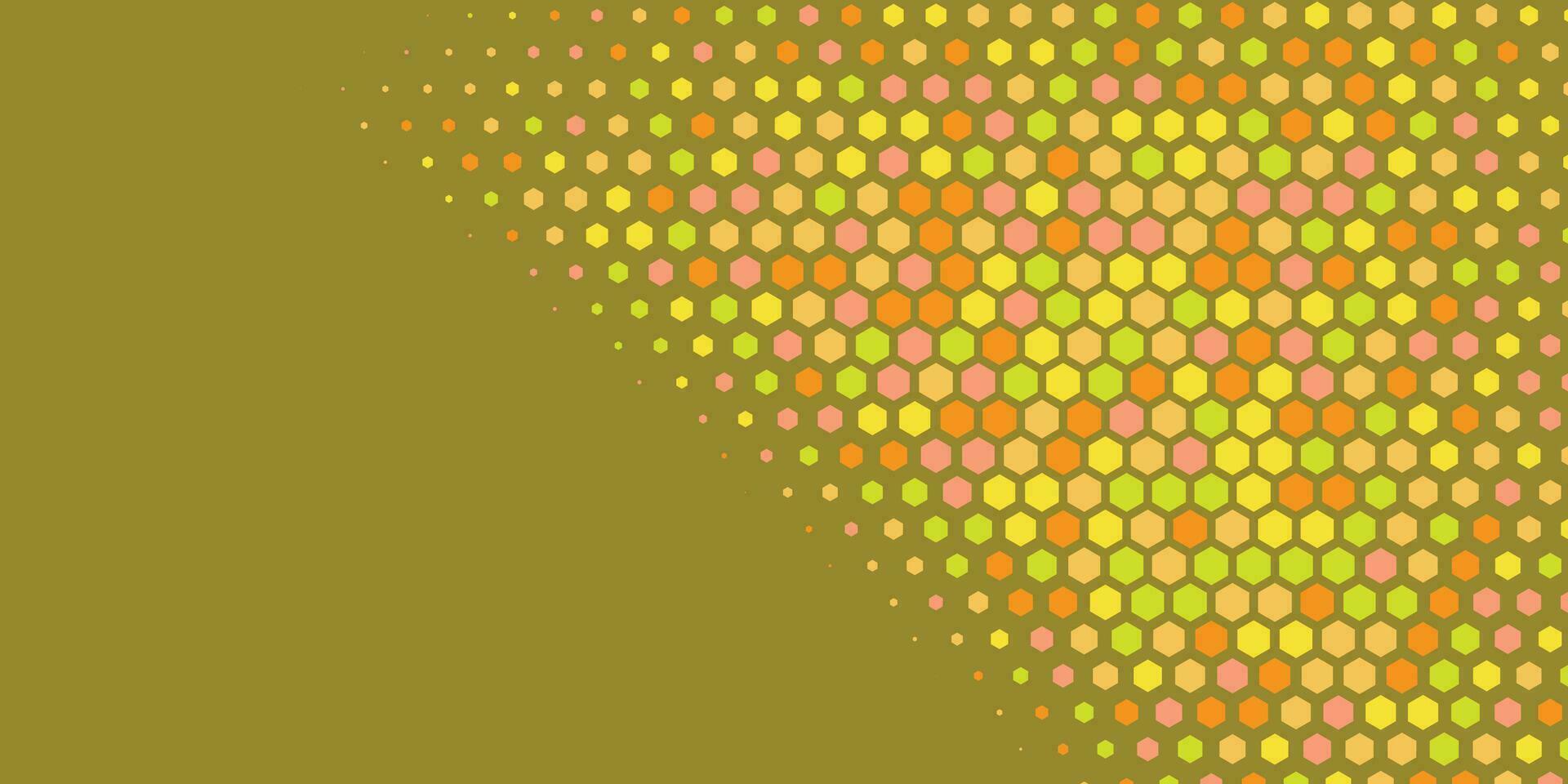 Geometric abstract Hexagon Two Color Background vector