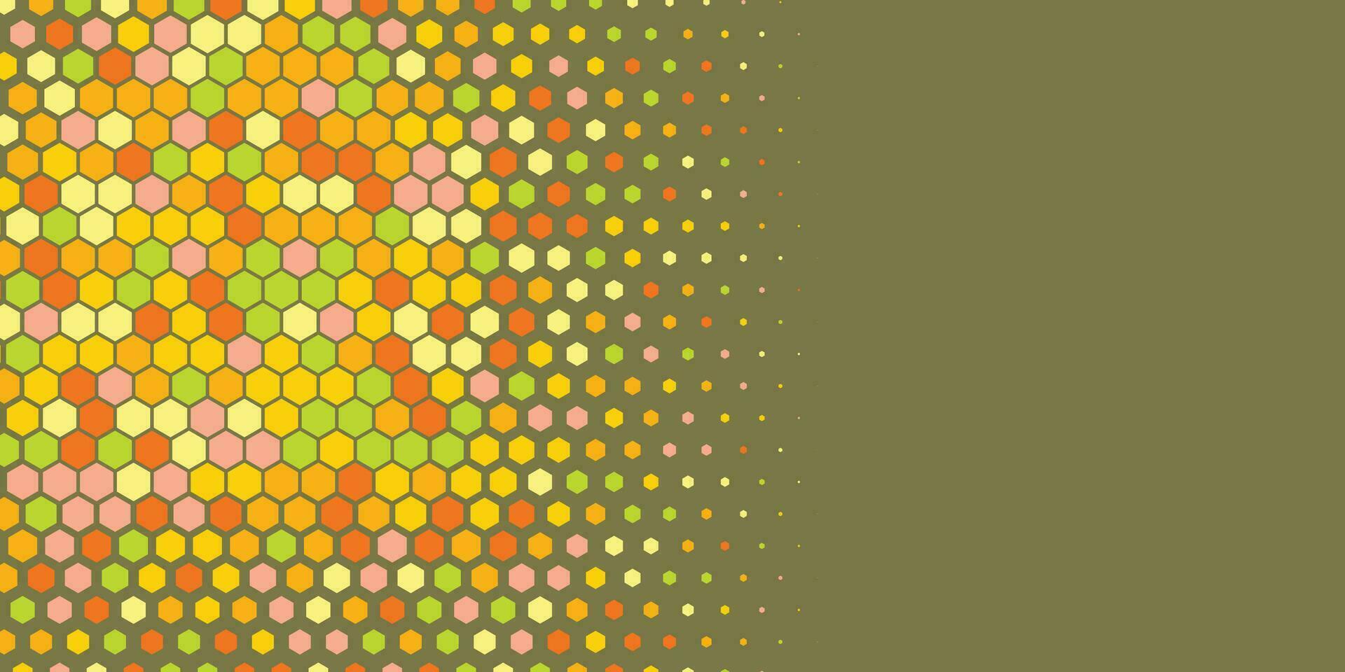 geométrico resumen hexágono dos color antecedentes vector