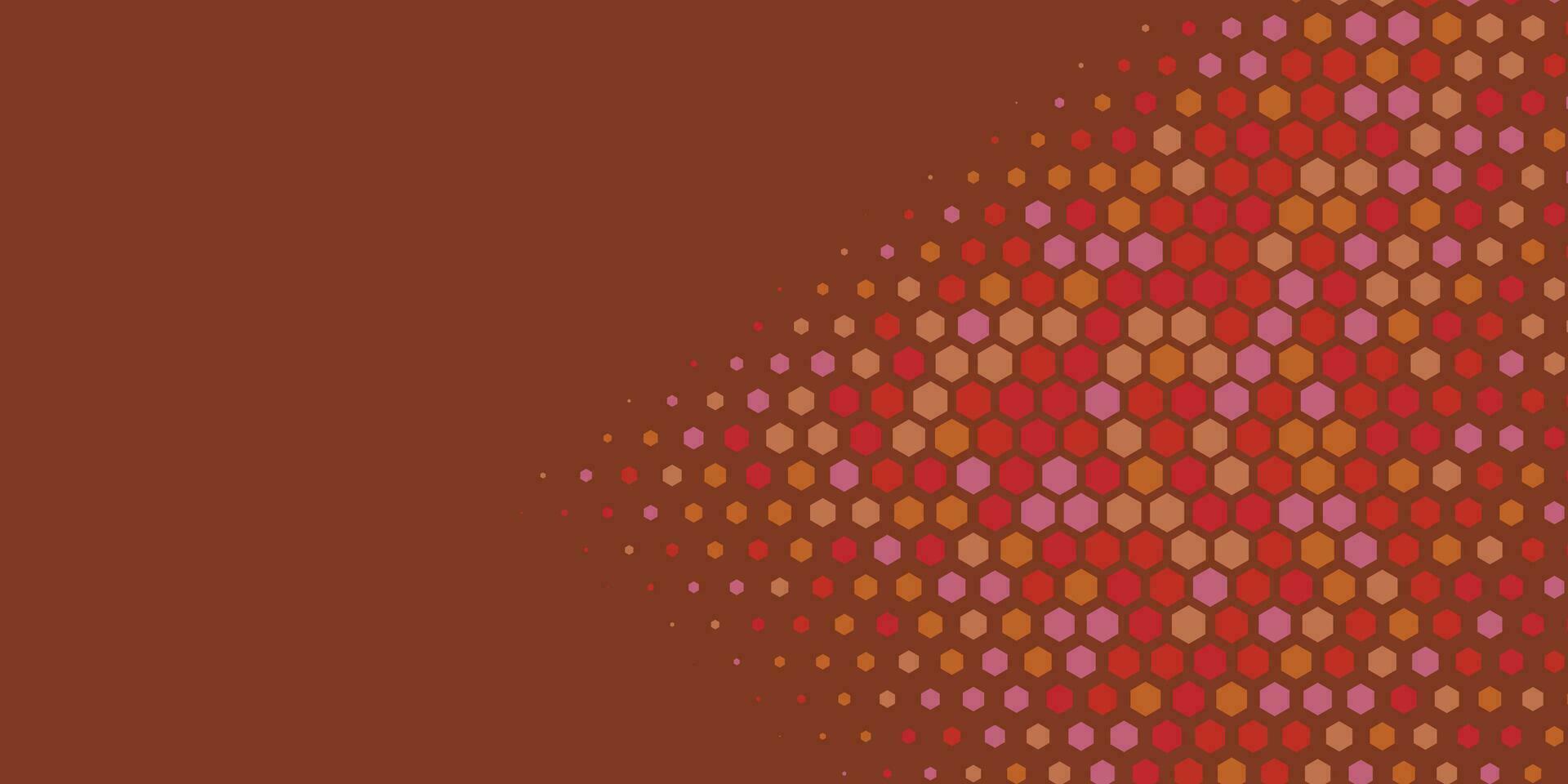 Geometric abstract Hexagon Two Color Background vector